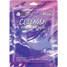 Тайская тканевая маска для лица коллагеновая увлажняющая и эластичная BELOV MOODS COLLAGEN MOIST AND ELASTIC 3D FACILA MASK 38 мл.
