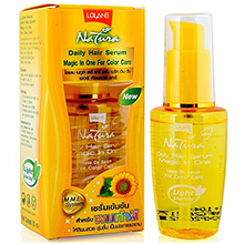Тайская восстанавливающая сыворотка для окрашенных и поврежденных волос Lolane Natura daily hair serum magic in One For Color Care 50 мл