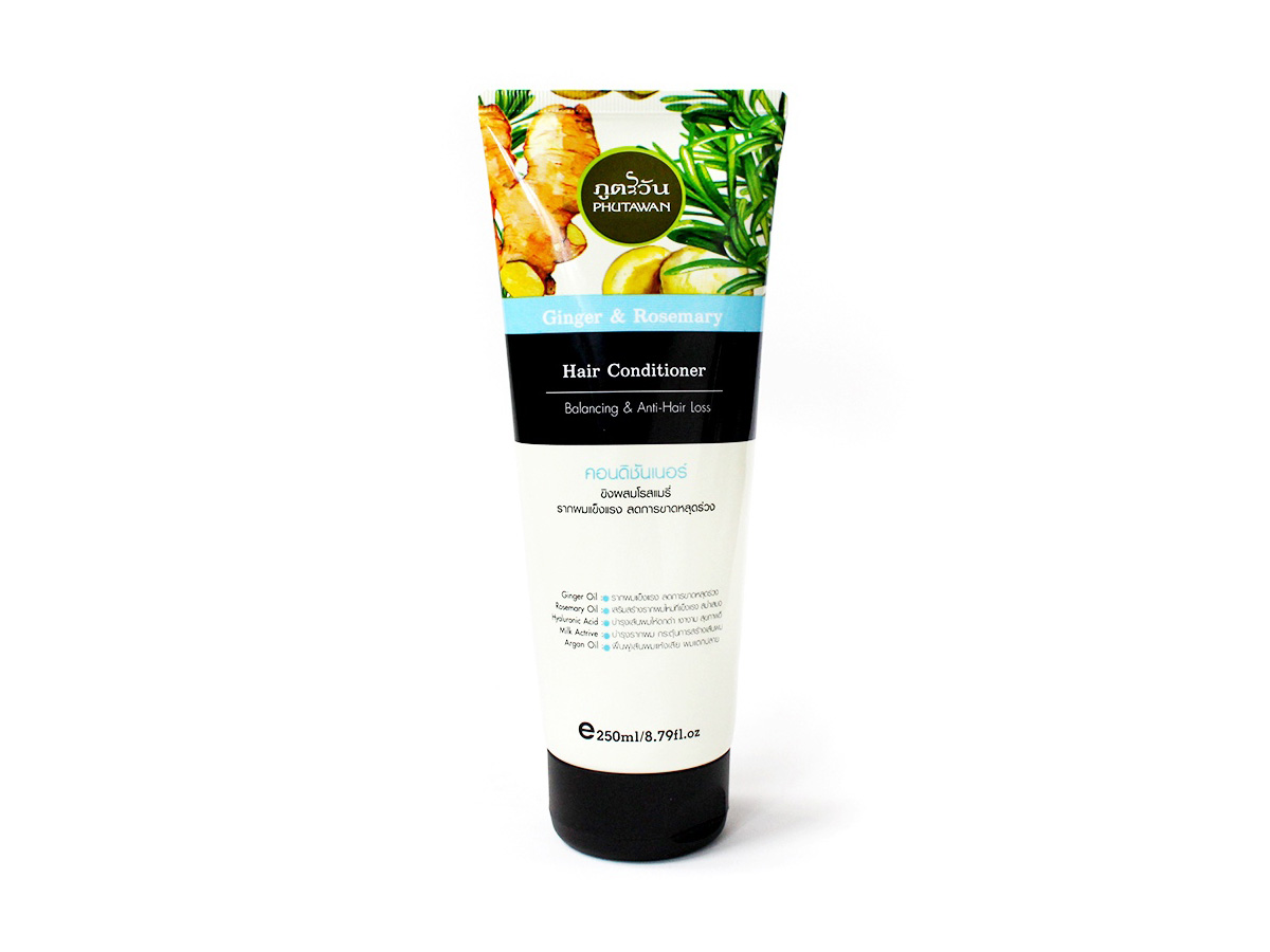 Тайский кондиционер для волос Имбирь и Розмарин Ginger Rosemary Hair Conditioner Phutawan 250 мл. КОНДИЦИОНЕР ДЛЯ ВОЛОС ИЗ ТАИЛАНДА