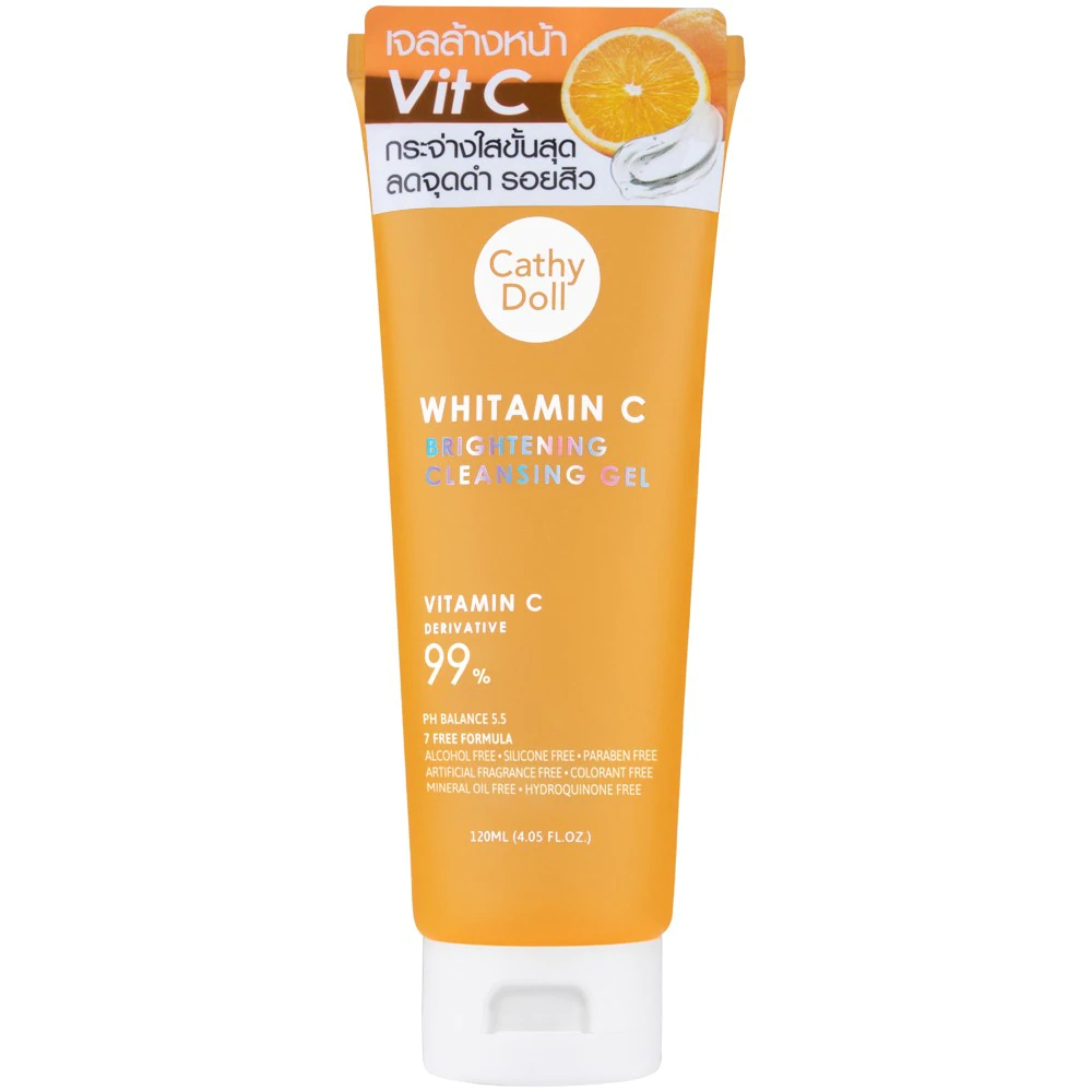 Тайский осветляющий гель для очищения лица с Витамином С Cathy Doll Vitamin C Brightening Cleansing Gel 120 мл.