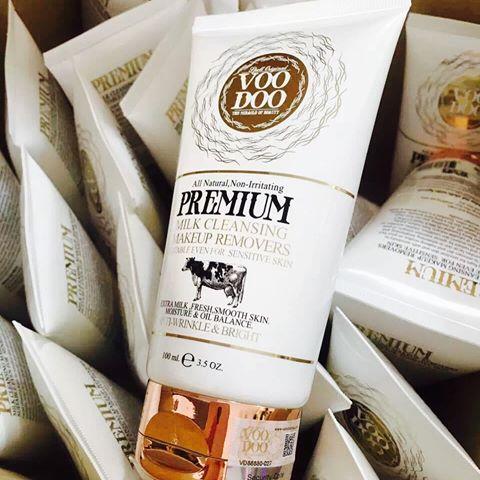 Voodoo Premium Milk Cleansing Makeup Remover 100 ml. Thailand 100% Original Product from Thailand MADE IN THAILAND